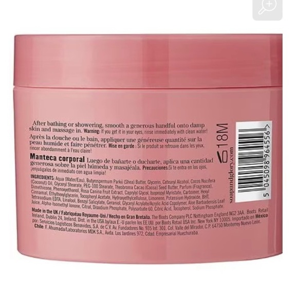 Soap & Glory The Righteous Butter Body Butter 10.1oz / 300ml Original Pink - Picture 2 of 3